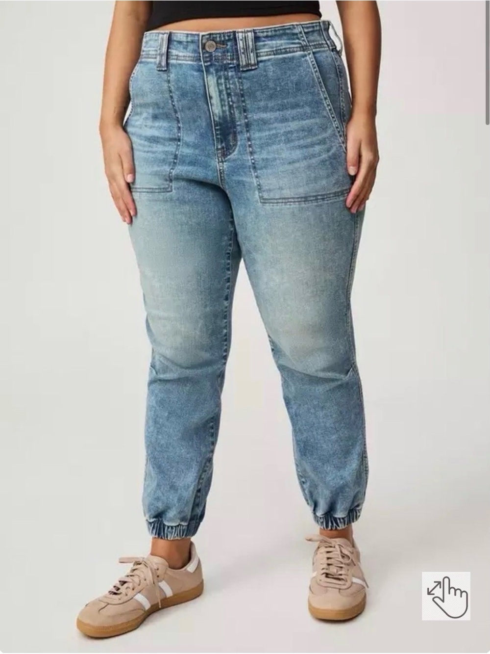 Lane Bryant Light Blue Boyfriend Jogger Jeans